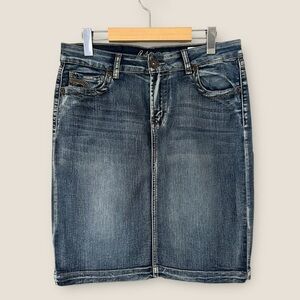 Carelli Classic Denim Pencil Skirt